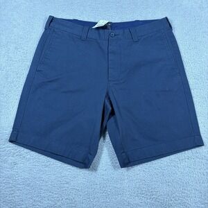 J.Crew Gramercy Chino Shorts Mens 34 Navy Blue 9" 90454 Preppy Golf Quiet Luxury